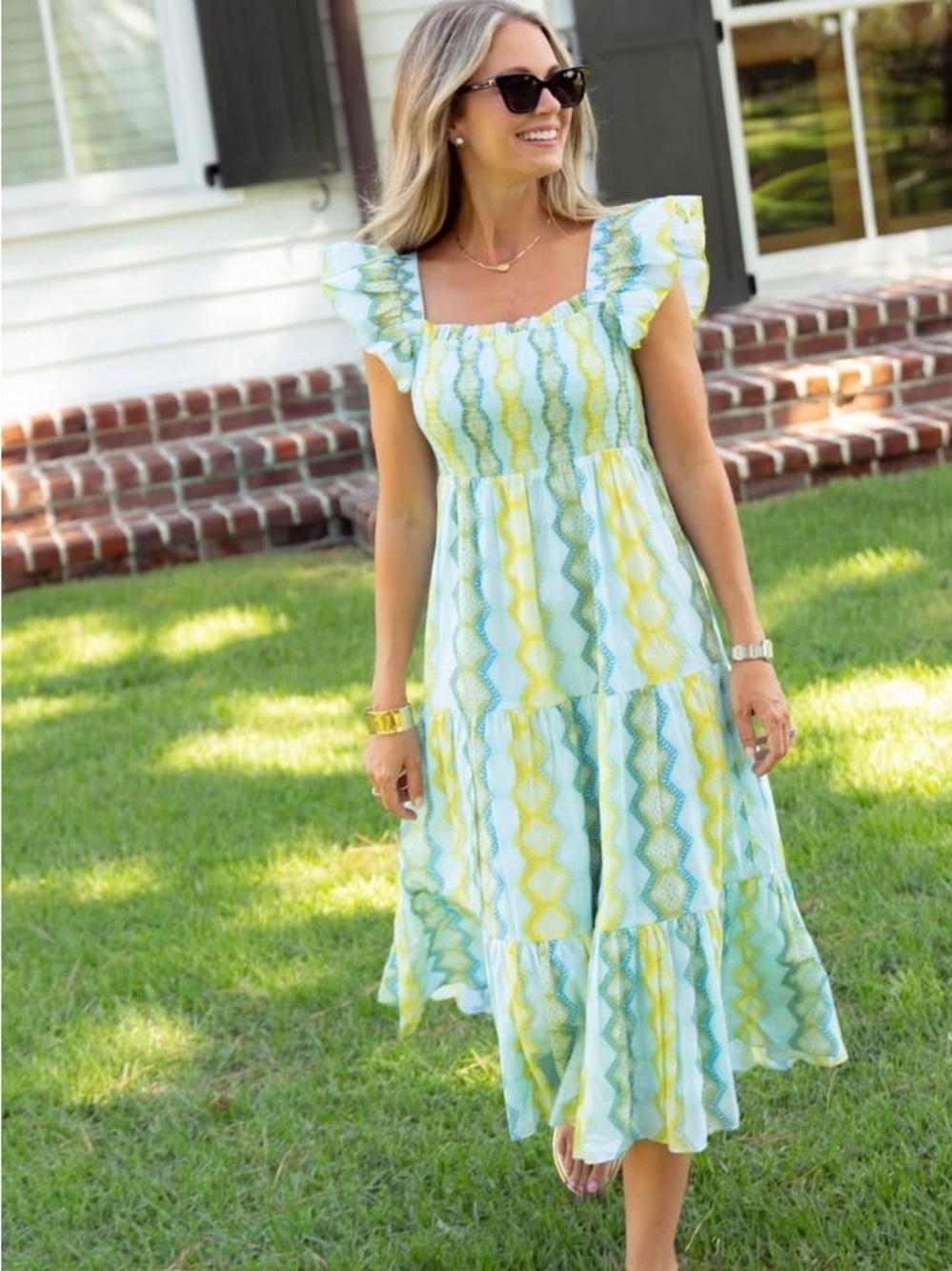 Sail to Sable Morgan Dress Cameran Eubanks Wimberly Geometric Size M
